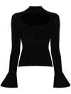 Federica Tosi Cut-out Sweater In Black