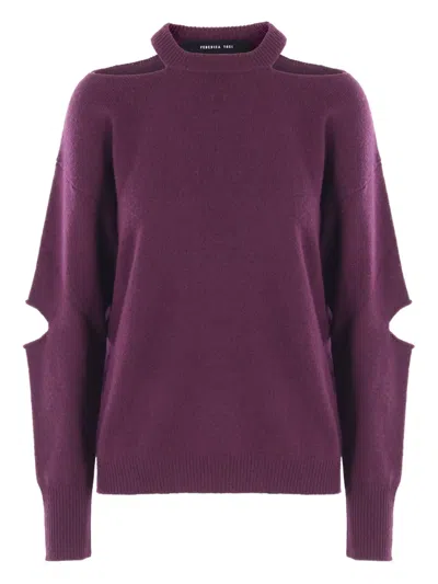 FEDERICA TOSI CUT-OUT TURTLENECK SWEATER