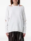 Federica Tosi Cutout Round-neck Sweatshirt In White