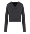 FEDERICA TOSI FEDERICA TOSI DARK GREY POLO JUMPER