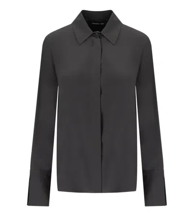 Federica Tosi Dark Grey Shirt In Black
