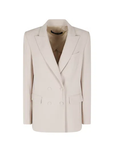 Federica Tosi Double-breasted Blazer In White