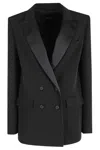 Federica Tosi Double-breasted Classic Fit Jacket In Black