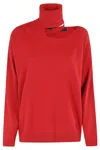 FEDERICA TOSI FEDERICA TOSI DRAMATIC CUT-OUT TURTLENECK SWEATER