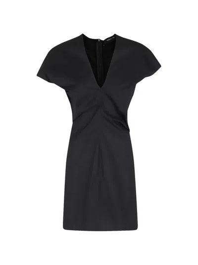 Federica Tosi Draped Mini Dress In Black