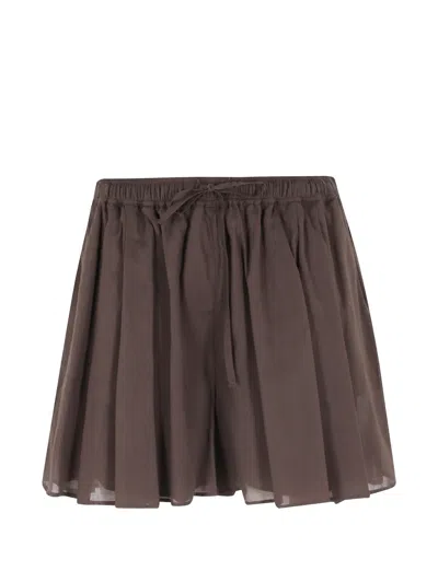 Federica Tosi Drawstring Shorts In Brown