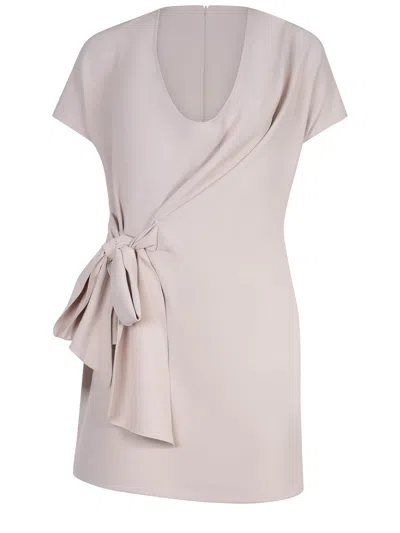 Federica Tosi Dress Made Of Polyester In Neutral
