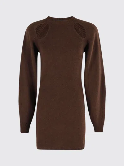 FEDERICA TOSI DRESS FEDERICA TOSI WOMAN COLOR BROWN,H66236032