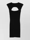 Federica Tosi Dress With Jewel Viscose Stretch In Black