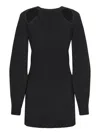 Federica Tosi Long Sleeve Dress In Black