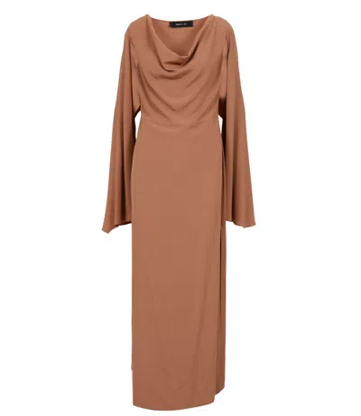 Federica Tosi Dresses In Brown