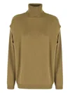 Federica Tosi Maglia Cut Collo Alto In Green