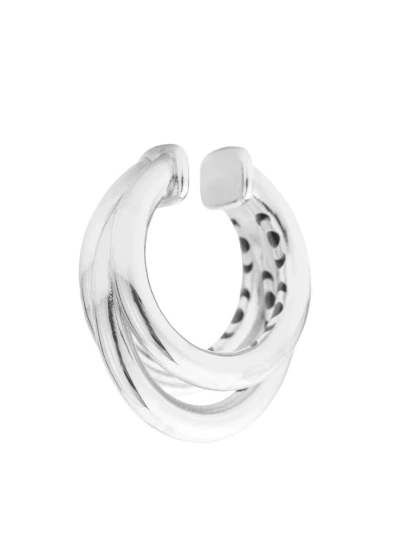 Federica Tosi Ear Cuff Ale Silver In Grey