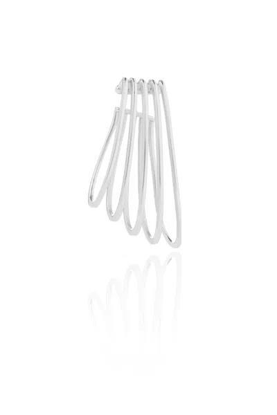 Federica Tosi La Cage Ear Cuff In Metallic
