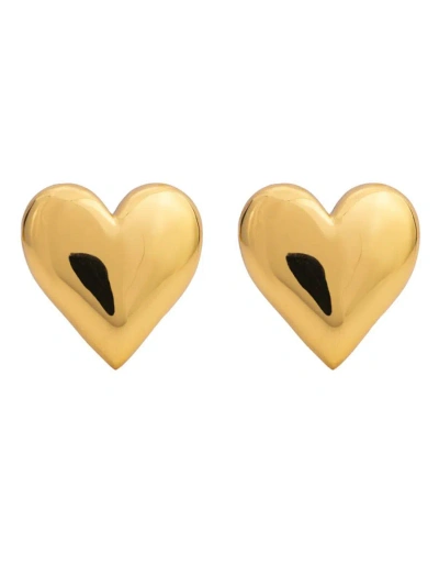 Federica Tosi Earring Love Gold In Metallic