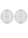 Federica Tosi 'luna' Metallic Earings With Rear Butterfly Clasp Closure And Circular Design In Metallic