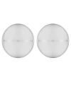 Federica Tosi 'luna' Metallic Earings With Rear Butterfly Clasp Closure And Circular Design In Metallic