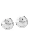 Federica Tosi 'mindy' Metallic Earings With Circular Shape In Metallic