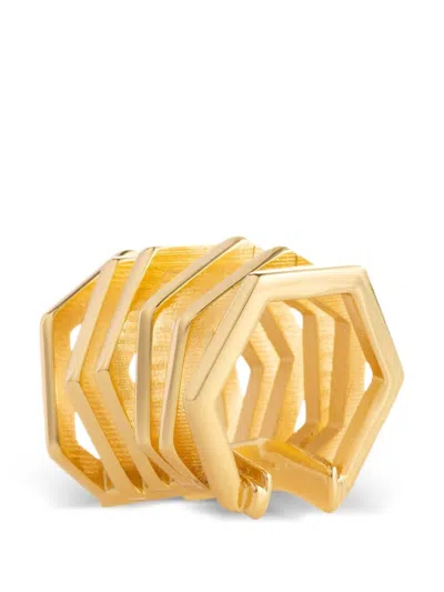 Federica Tosi Earrings "serena" With Geometric Design In Gold