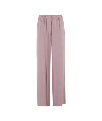 Federica Tosi Elastic Waist Casual Pants In Nude