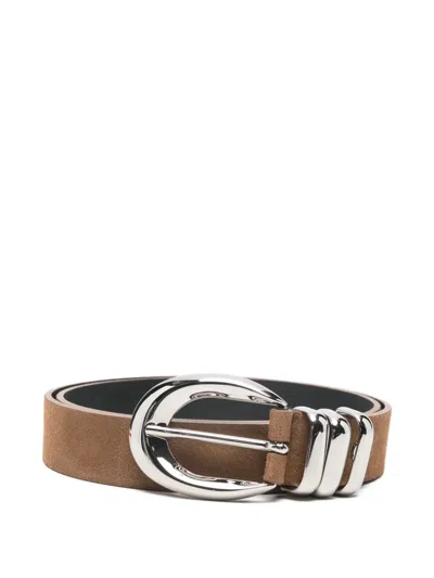 Federica Tosi Emily Leather Belt In Brown