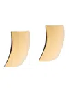 Federica Tosi Gold Emily Metallic Earrings In Gold