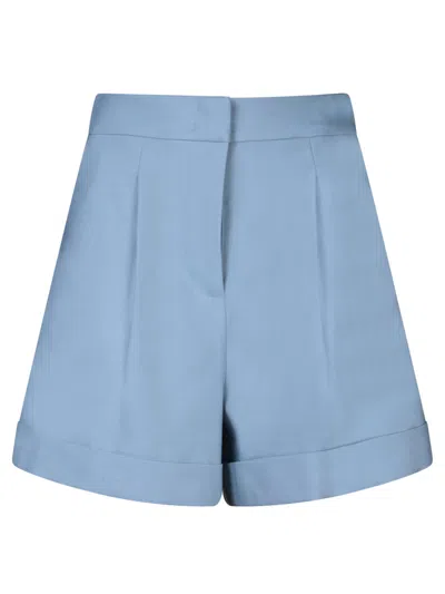 Federica Tosi Fabric Shorts In Blue
