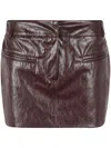 FEDERICA TOSI FAUX LEATHER SKIRT