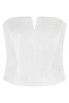 Federica Tosi Fitted Bustier Top In White