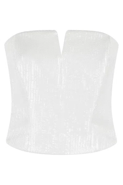 Federica Tosi Fitted Bustier Top In White