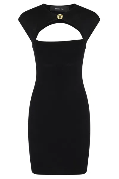 Federica Tosi Fitted Sleeveless Mini Dress In Black