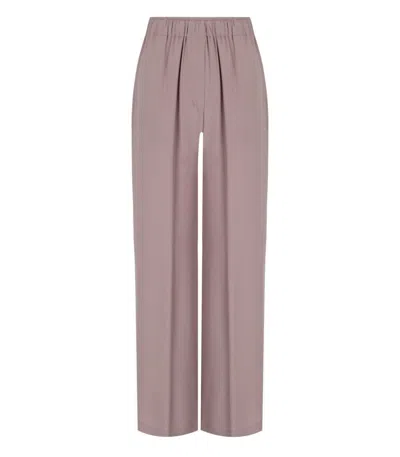 Federica Tosi Fluid Crêpe Trousers In Pink