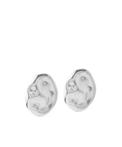 Federica Tosi Geometric Earrings In Silver