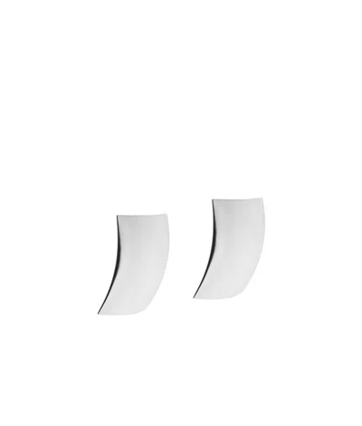 Federica Tosi Geometric Earrings In White