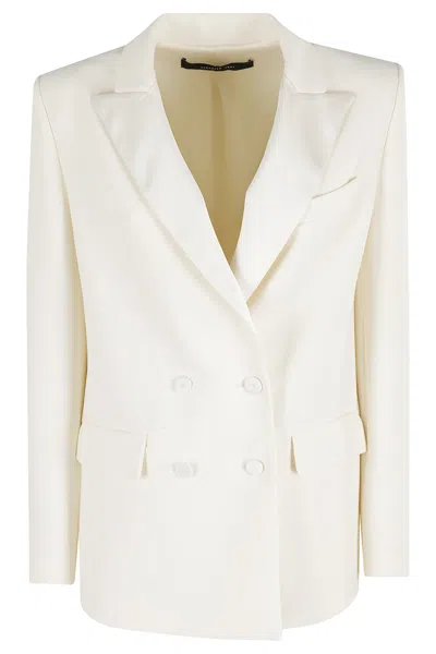 Federica Tosi Giacca Doppiopetto Classic Fit In White