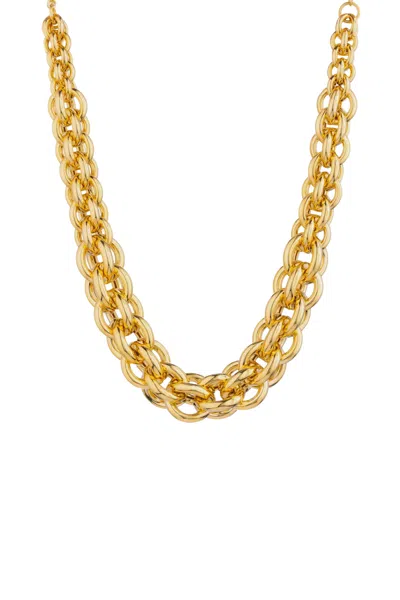 Federica Tosi Gold Christy 18k Gold Plated Bronze Metal Necklace