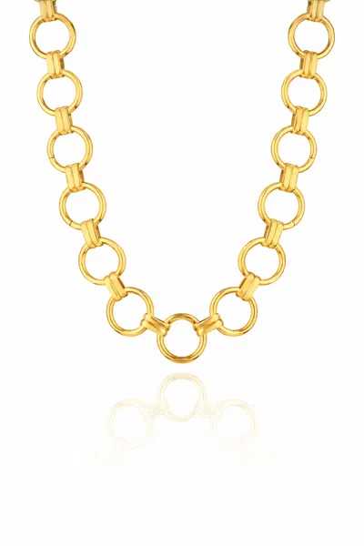 Federica Tosi Gold Lace Gigi 18k Gold Plated Bronze Metal Necklace