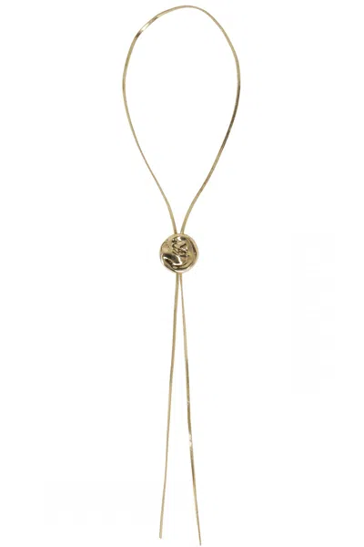 Federica Tosi Gold Lace Mindy 18k Gold Plated Brass Necklace