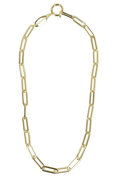Federica Tosi Gold Lace Square 18k Gold Plated Metal Necklace