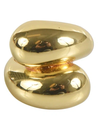 Federica Tosi Gold-tone Bronze Gold Plated Ring In Grey