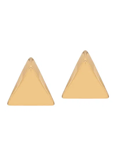 Federica Tosi Golden Triangular Earrings