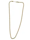 FEDERICA TOSI GRACE GOLD-PLATED TEXTURIZED NECKLACE WITH CLASP FASTENING IN 18K GOLD PLATED BRONZE WOMAN