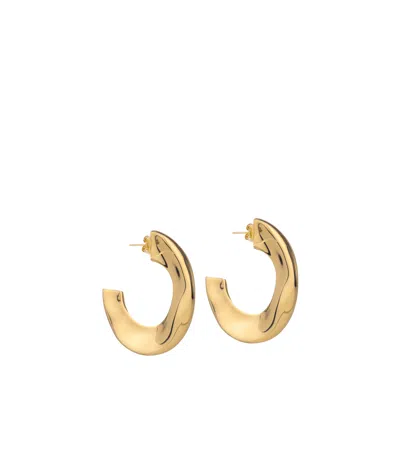 Federica Tosi Half Circle Earrings In Gold