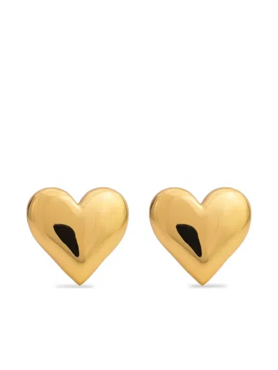 Federica Tosi Heart-shaped Earrings In Gold