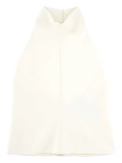 Federica Tosi High-neck Halter Top In Neutral
