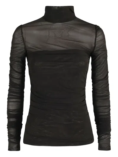 Federica Tosi High-neck T-shirt In Brown