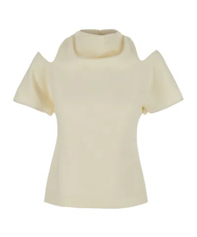 Federica Tosi Hollowed-out Cardigan In Neutral