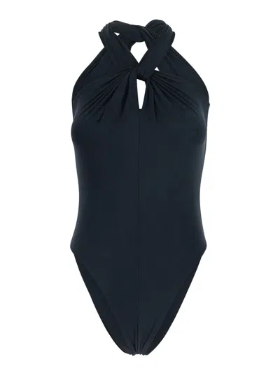 Federica Tosi Intertwined-strap One-piece Swimsuit In Black