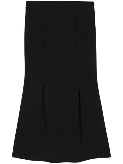 FEDERICA TOSI INVERTED-PLEATS MAXI SKIRT