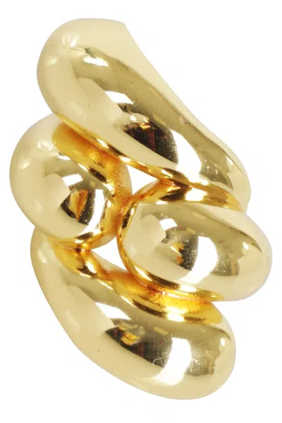 Federica Tosi Big Isa Curved Ring In Gold